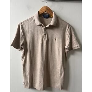 Polo Ralph Lauren tan classic fit polo men's size small